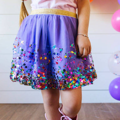 Lavender Confetti Tutu - Dress Up Skirt - Kids Tutu: 6-8Y - Saltire Games