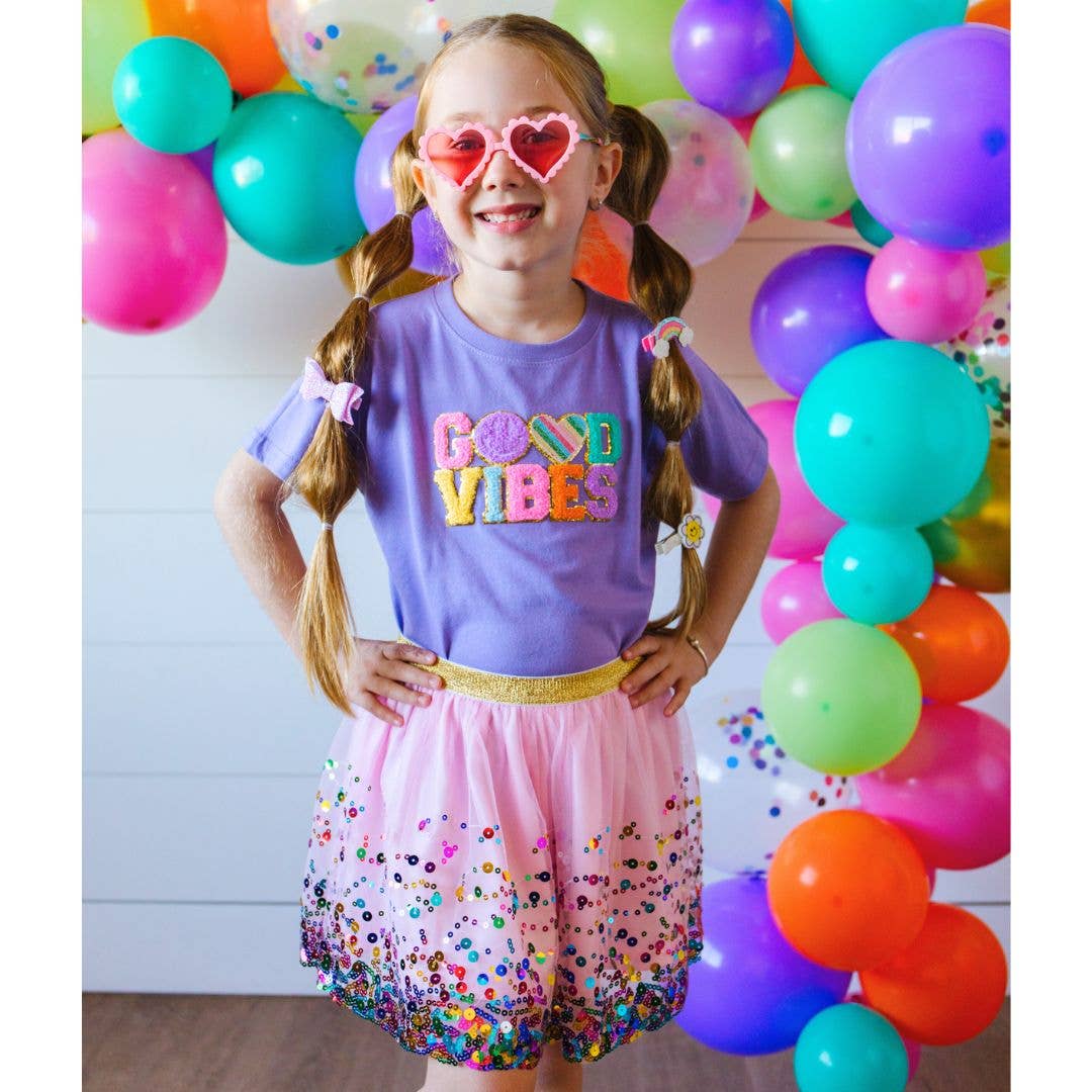Pink Confetti Tutu - Dress Up Skirt - Kids Tutu: 2-4Y - Saltire Games