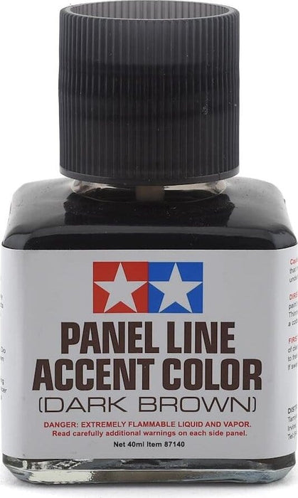Tamiya Panel Line Accent Color (Dark Brown) (40ml) - Saltire Games