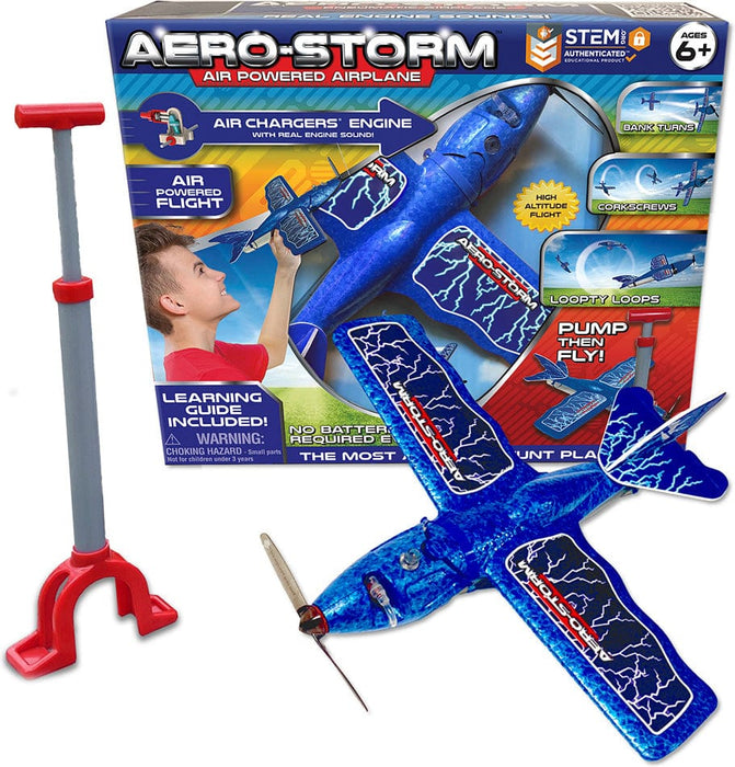 Aero-Storm Aerobatic Stunt Plane - Blue - Saltire Games