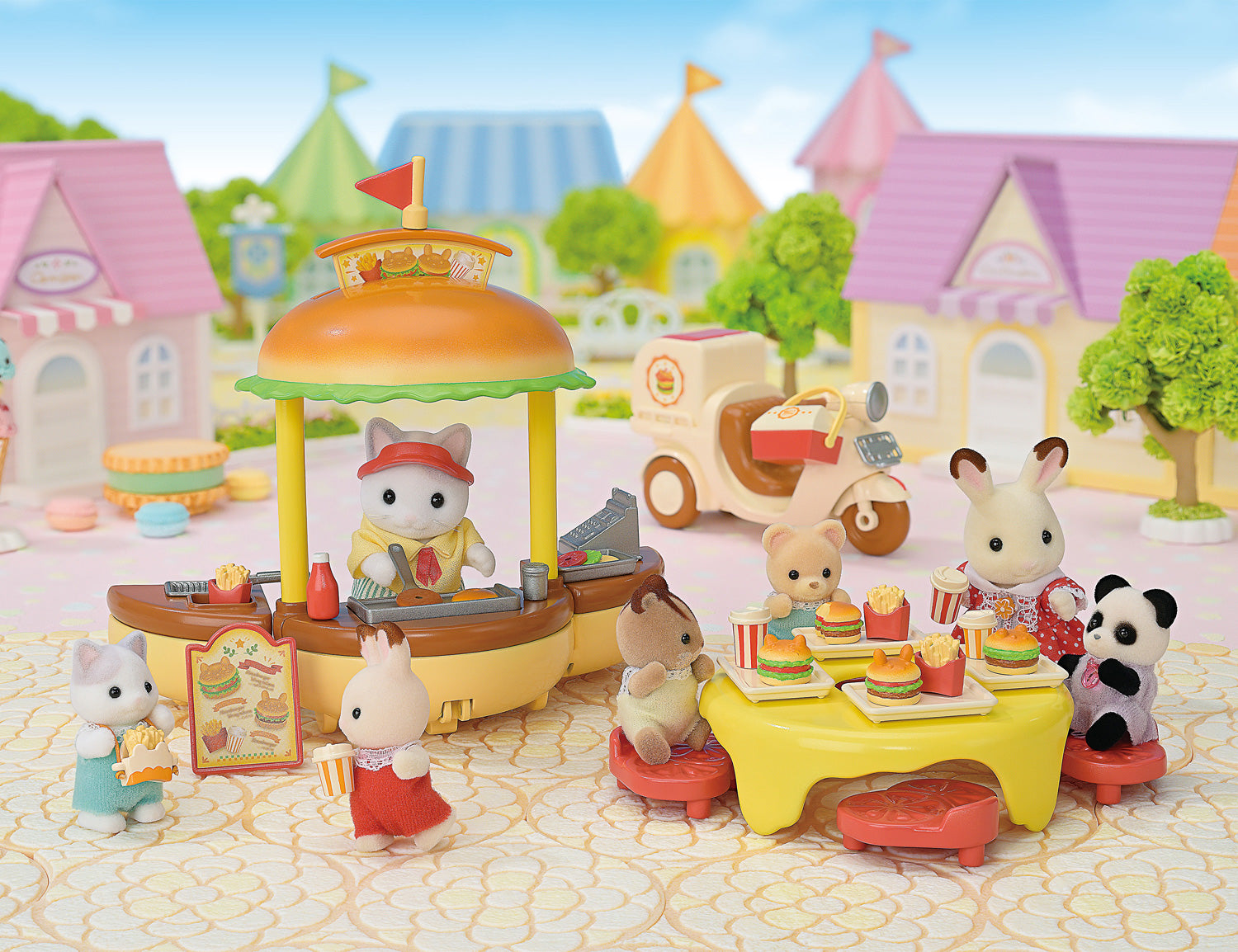 Calico Critters Hamburger Stand - Saltire Games