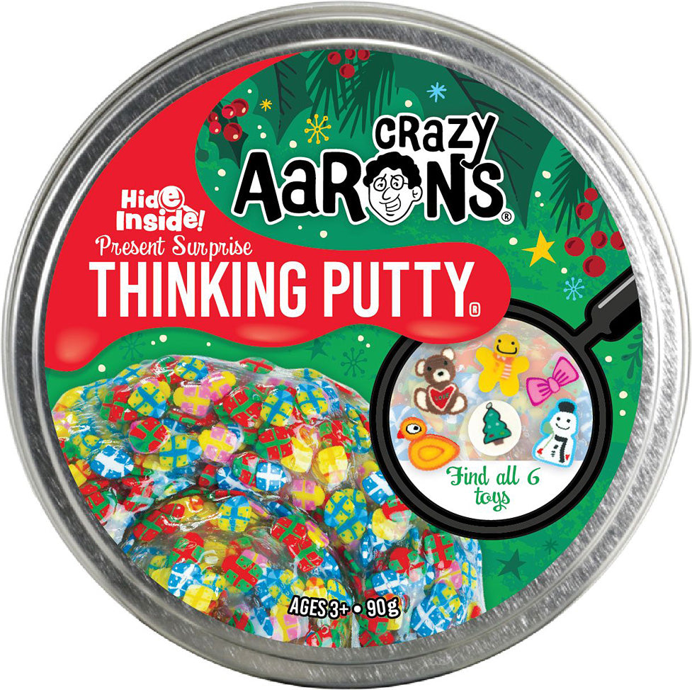 Present Surprise Hide Inside Thinking Putty 4" Tin - Saltire Games