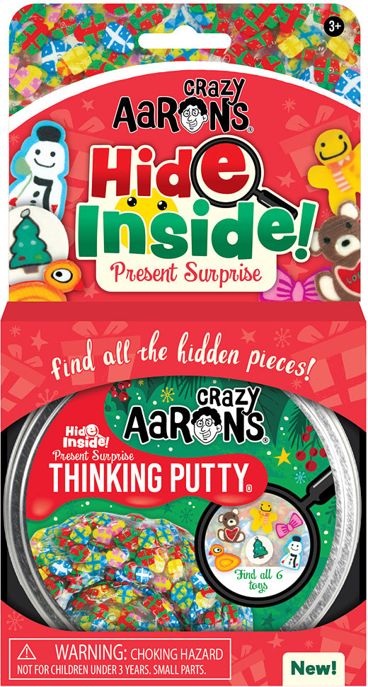 Present Surprise Hide Inside Thinking Putty 4" Tin - Saltire Games