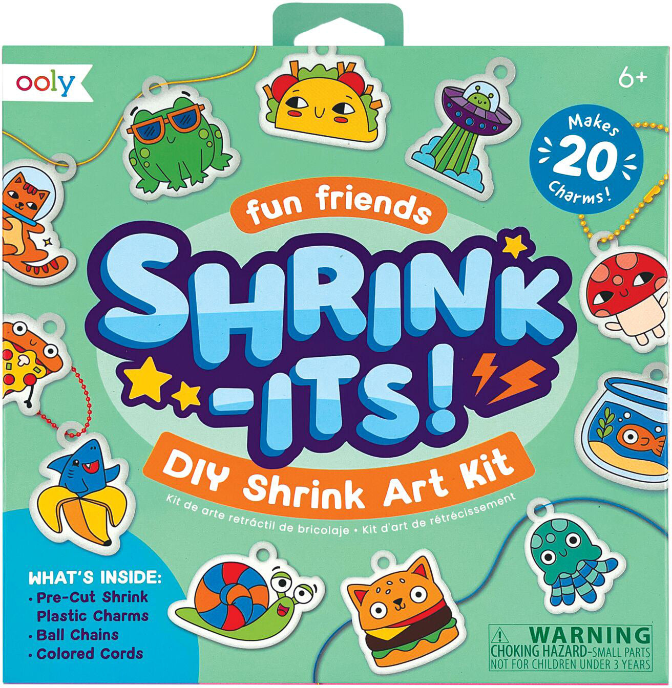 Shrink-Its! Fun Friends DIY Shrink Art Kit - Saltire Games