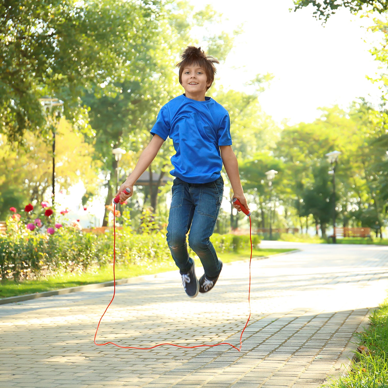 Red Kids Jump Rope - Saltire Games