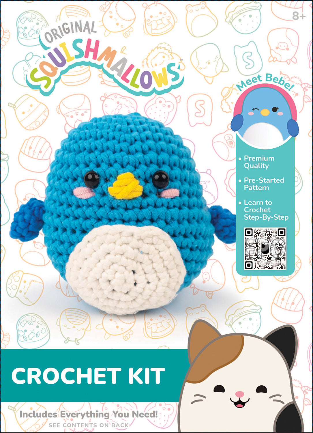 Squishmallow Crochet Kit Bebe Penguin - Saltire Games