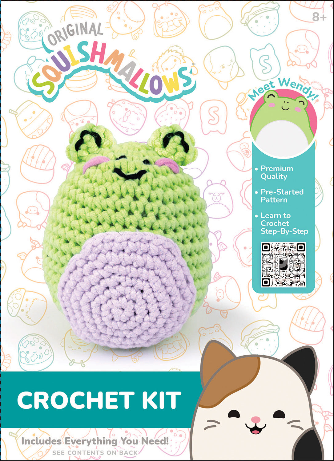 Squishmallow Crochet Kit Wendy the Green Frog - Saltire Games