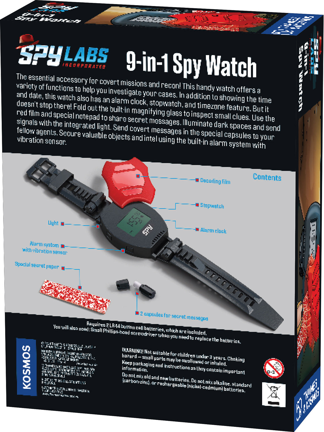 Spy Labs: 9-in-1 Spy Watch - Saltire Games