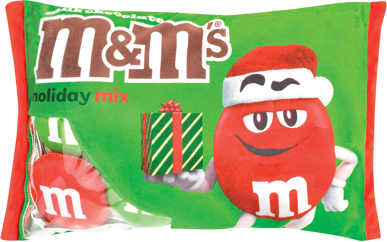 Holiday Red M&M Packaging Plush - Saltire Games