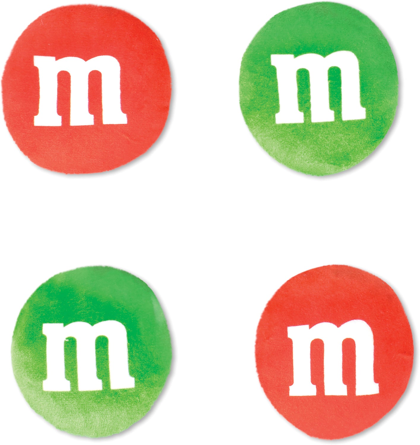 Holiday Red M&M Packaging Plush - Saltire Games