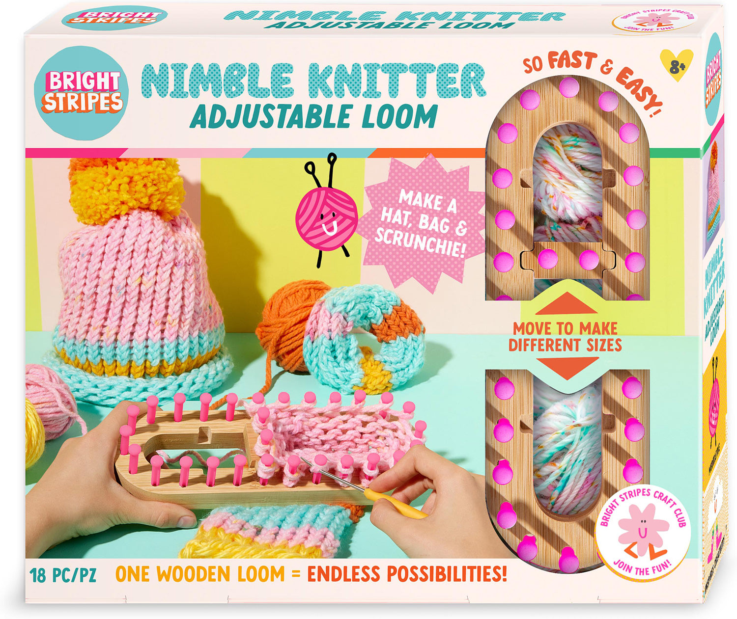 Nimble Knitter Adjustable Loom - Saltire Games