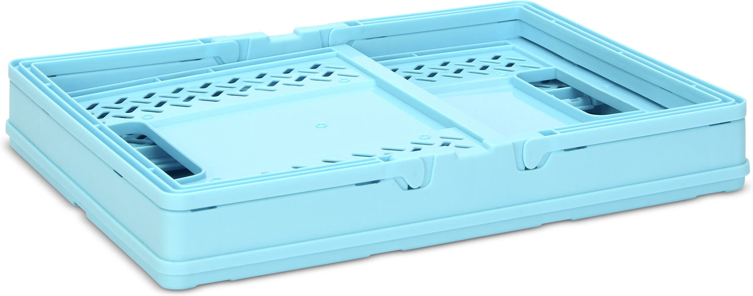 Large Blue Foldable Storage Crate - Saltire Games