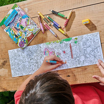 Magical Creatures Pencils with Fold-Out Mini Mural - Saltire Games