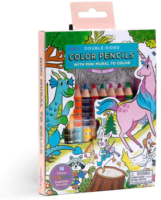 Magical Creatures Pencils with Fold-Out Mini Mural - Saltire Games