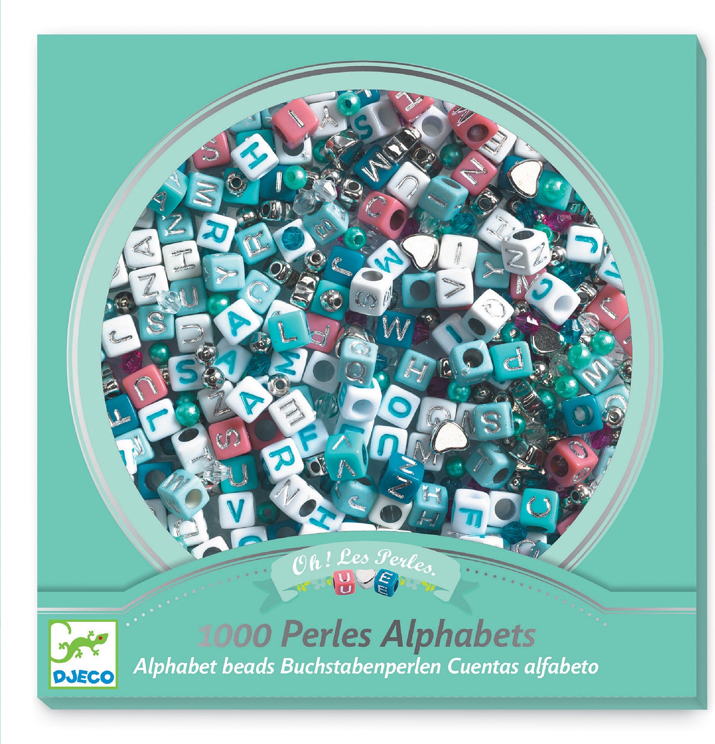 Oh! Les Perles: Alphabet Beads - Silver - Saltire Games