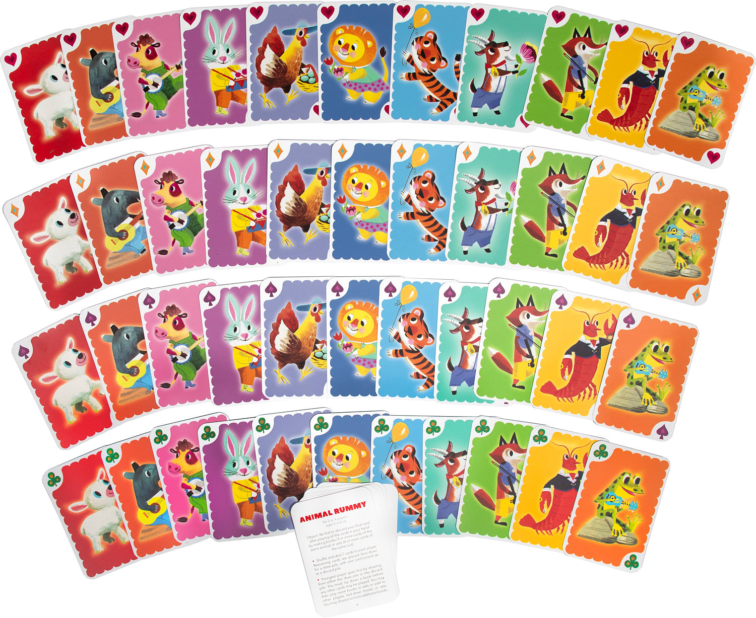 Animal Rummy Playing Cards - Saltire Games