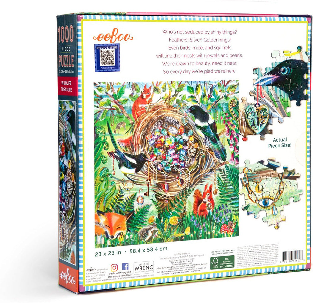 1000 Piece Puzzle Wildlife Treasure - Saltire Games