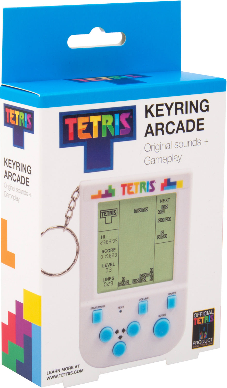 Tetris Keyring Arcade Game - Saltire Games