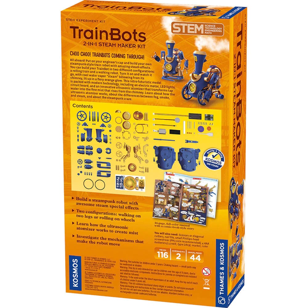TrainBots: 2-in-1 Steam Maker Kit - Saltire Games