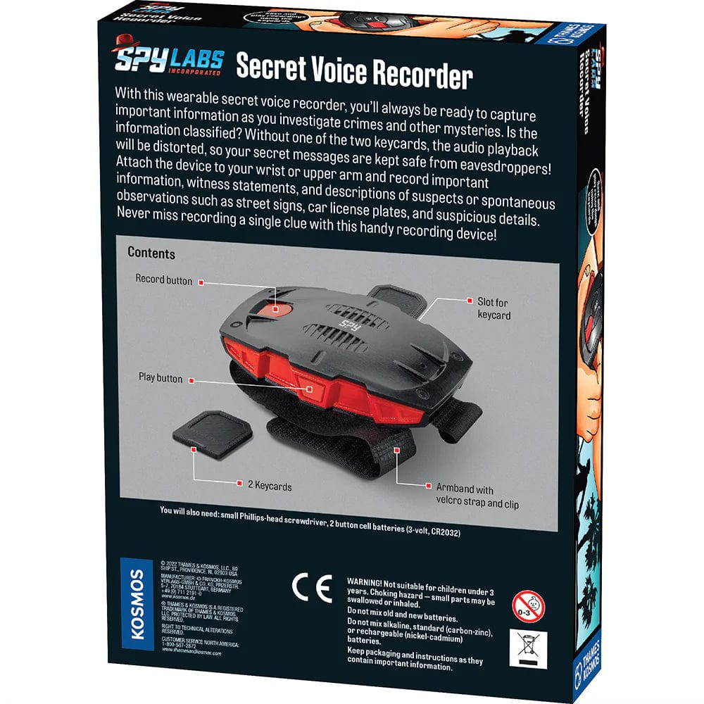 Spy Labs Secret Voice Recorder - Saltire Games