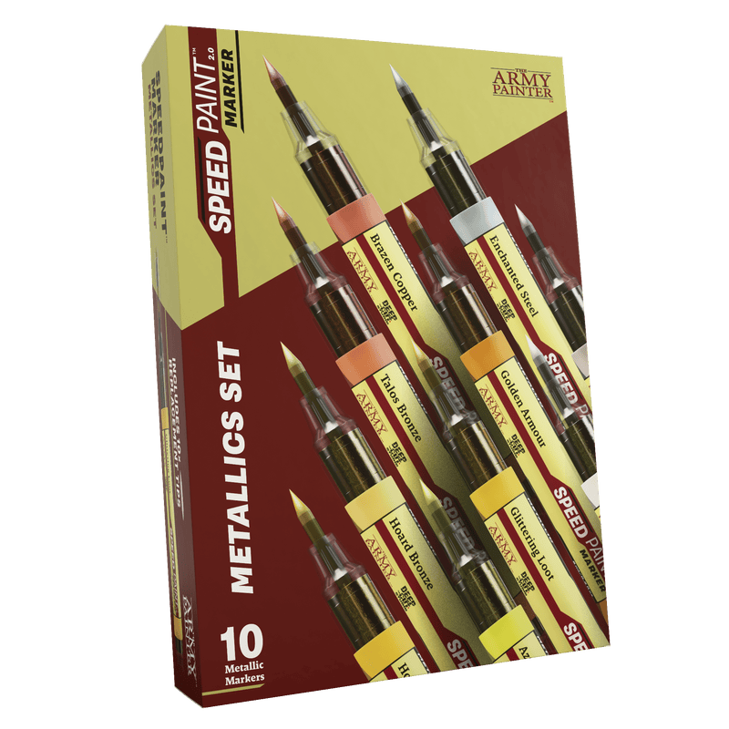 Army Painter Speedpaint Marker: Metallics Set - Saltire Games