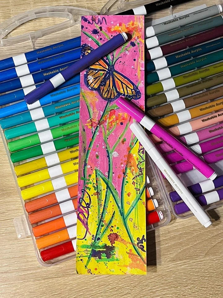 Washable Acrylic Markers, 36 Pack - Saltire Games