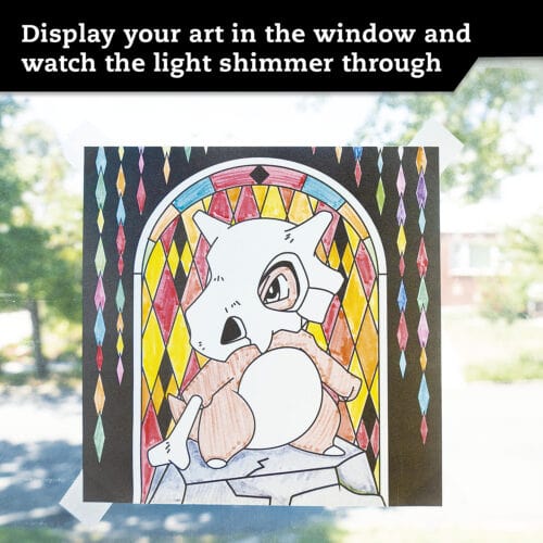Pokemon Stained Glass Art - Saltire Games