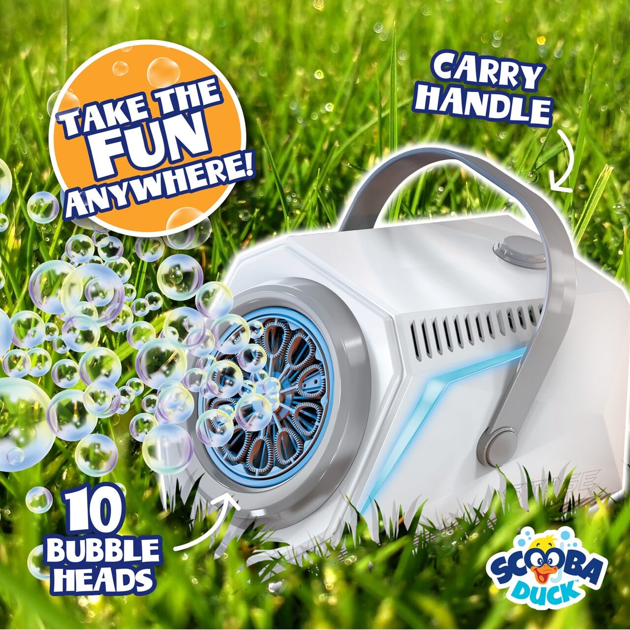 Toys - Active Play THiN AiR Brands Scooba Duck: Party Bubbles - Automatic Bubble Machine