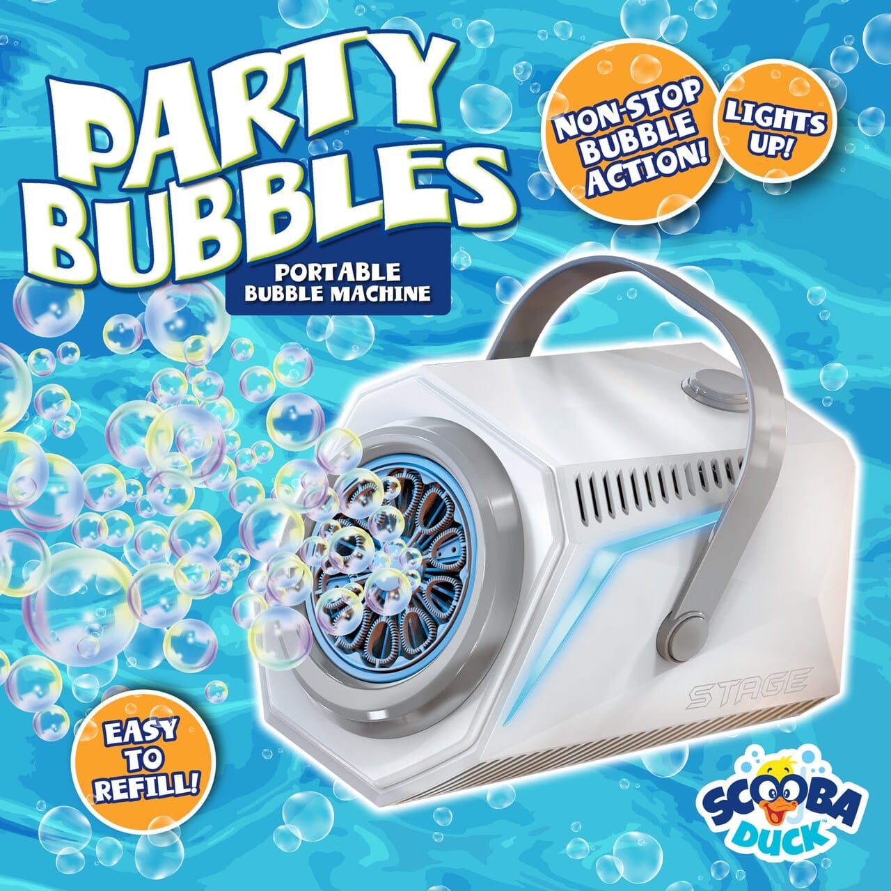 Toys - Active Play THiN AiR Brands Scooba Duck: Party Bubbles - Automatic Bubble Machine