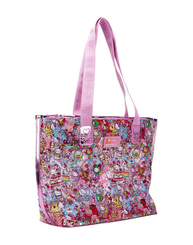 tokidoki x Hello Kitty 50th Anniversary Birthday Bash Clear Vinyl Tote - Saltire Games