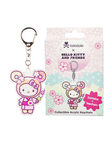 tokidoki x Hello Kitty and Friends Cherry Blossom Acrylic Keychain Blind Box - Saltire Games