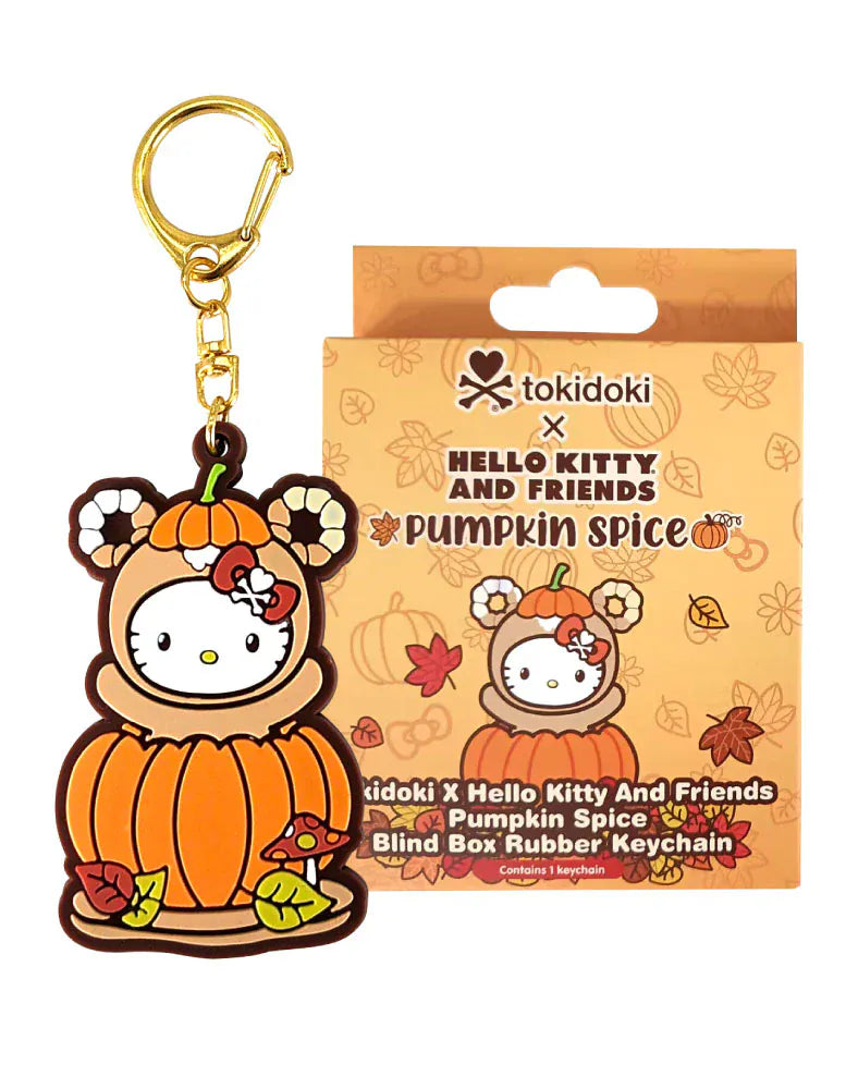 Novelty - Collectibles Tokidoki tokidoki x Hello Kitty and Friends Pumpkin Spice Rubber Keychain Blind Box