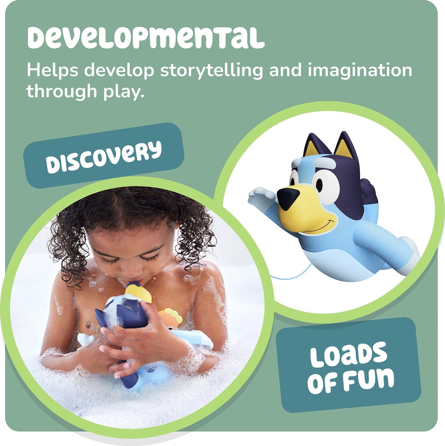 Swimming Bluey - Saltire Games