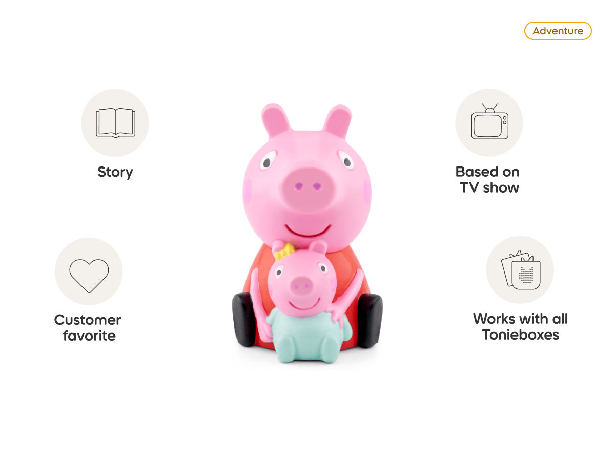 Toys - Music - Players & Accessories Tonies Peppa Pig: The New Baby Sister Tonie