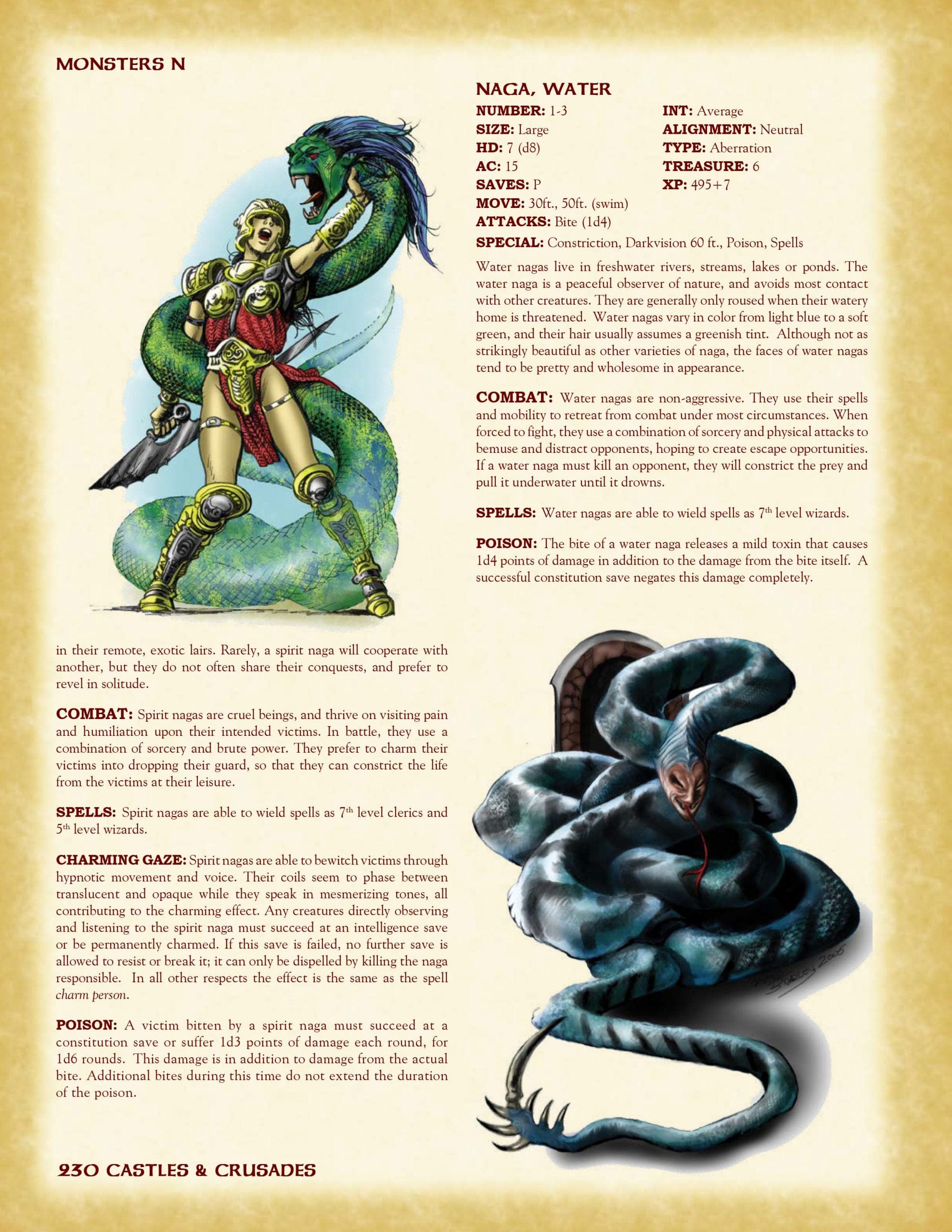 castles & crusades monsters & treasure Monsters & Treasure