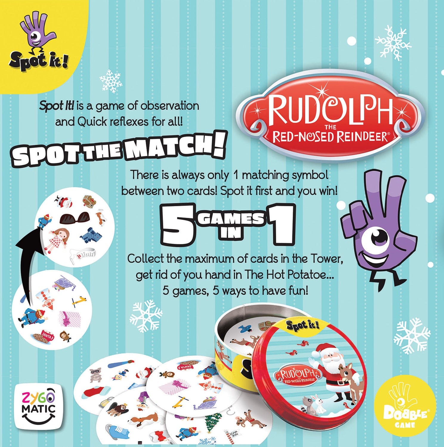 Spot It! Rudolph the Red-Nosed Reindeer - Saltire Games