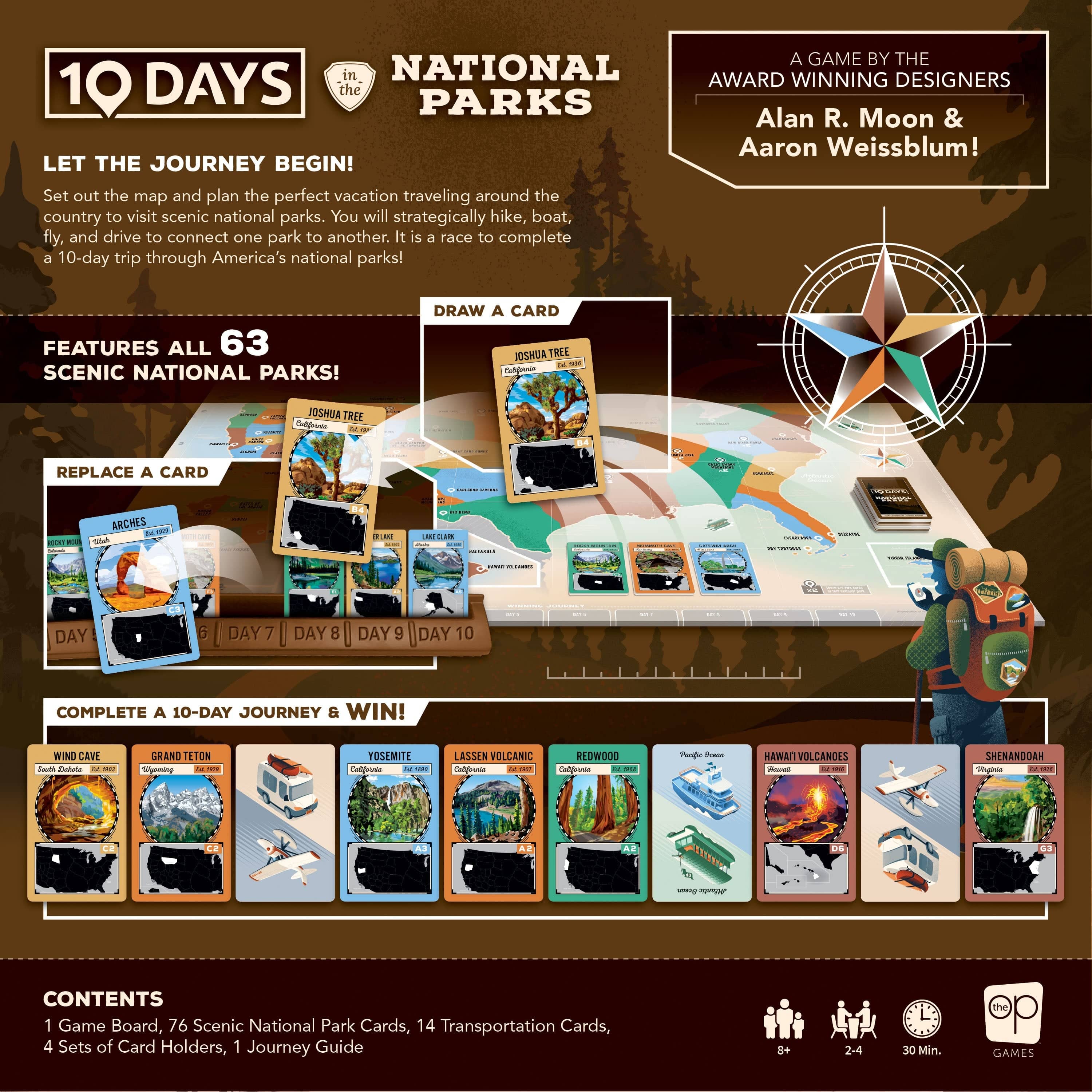 Board Games USAopoly 10 Days In The National Parks