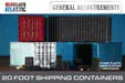Miniatures Wargames Atlantic 20 Foot Shipping Containers
