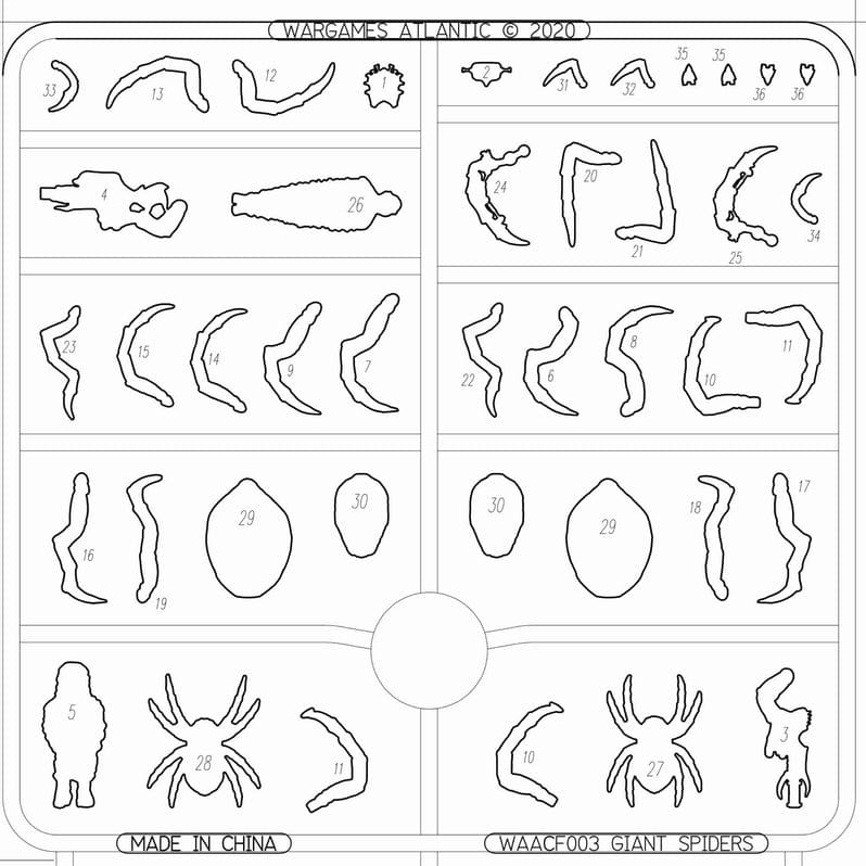 Wargames Atlantic - Giant Spiders - Saltire Games