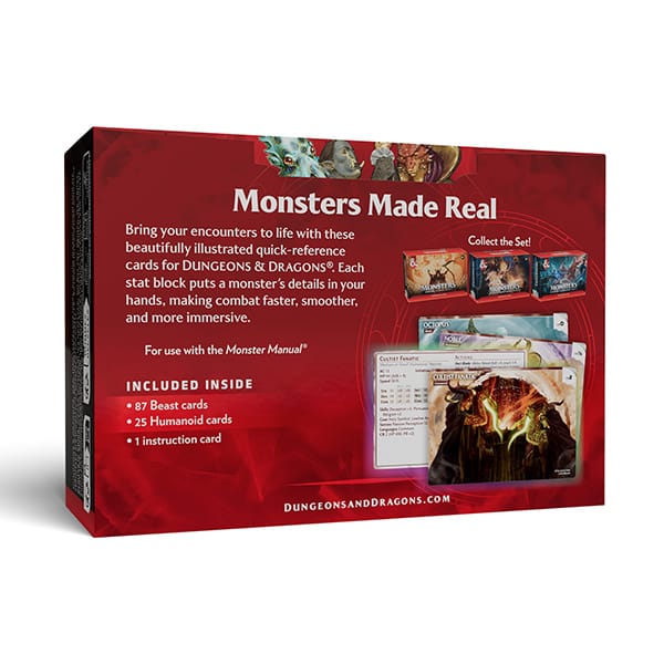 D&D, 5e: Reference Cards- Trove Monsters- Animals and NPCs - Saltire Games
