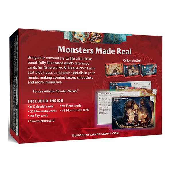 D&D, 5e: Reference Cards- Trove Monsters- Mystical And Menacing - Saltire Games