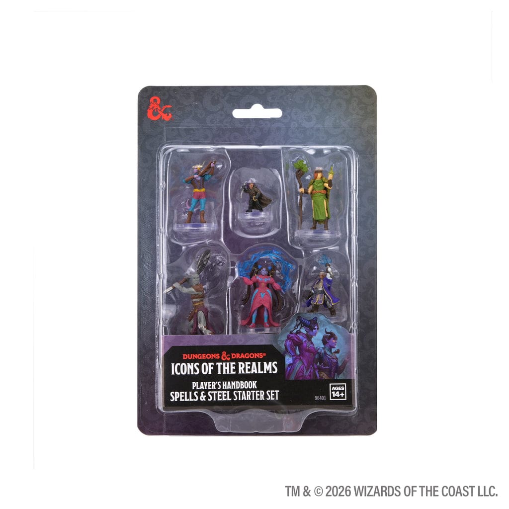 Miniatures WizKids Miniatures D&D Icons of the Realms: Player's Handbook - Spells & Steel Starter Set