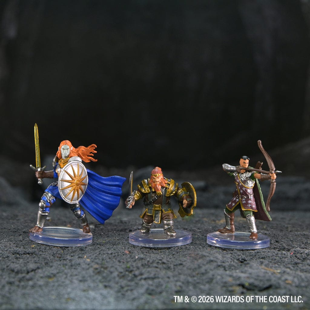 Miniatures WizKids Miniatures D&D Icons of the Realms: Player's Handbook - Swords & Staves Starter Set