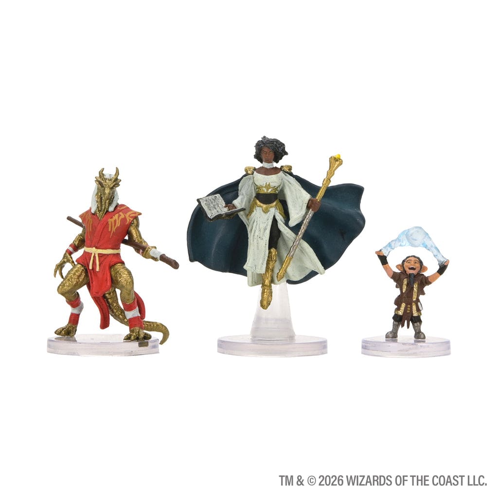 Miniatures WizKids Miniatures D&D Icons of the Realms: Player's Handbook - Swords & Staves Starter Set