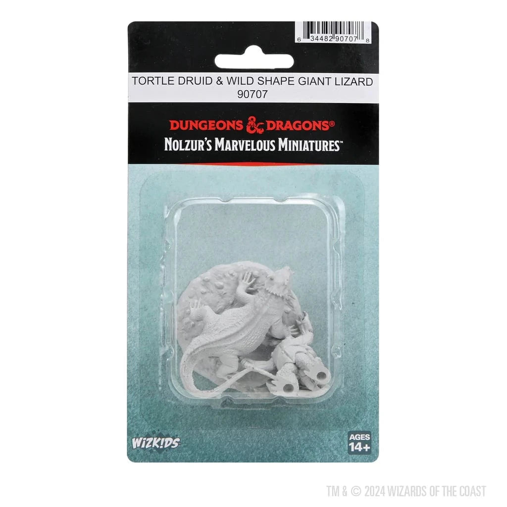 D&D Nolzur's Marvelous Miniatures: Tortle Druid & Wild Shape Giant Lizard - Saltire Games