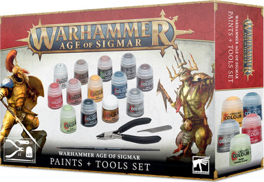 Warhammer Age of Sigmar: Paints + Tools Set - Saltire Games