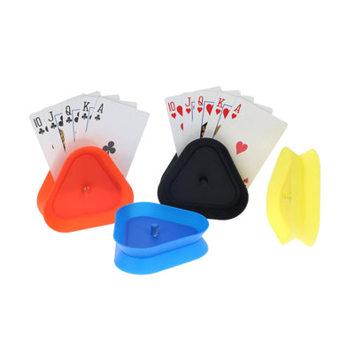 Board Games - Accessories Wood Expressions Plastic Assorted Colored Card Holders - 4 pack