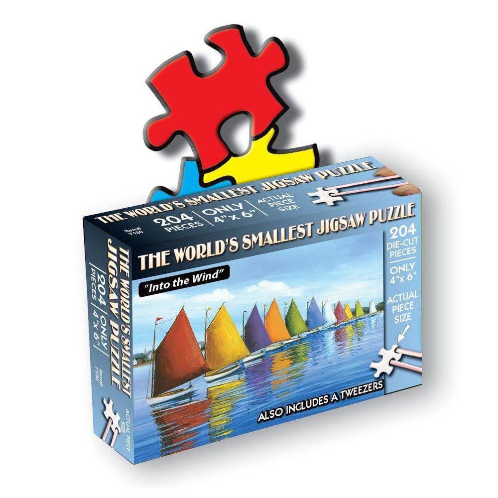 Puzzle Wood Expressions World's Smallest Jigsaw Puzzle - Into the Wind