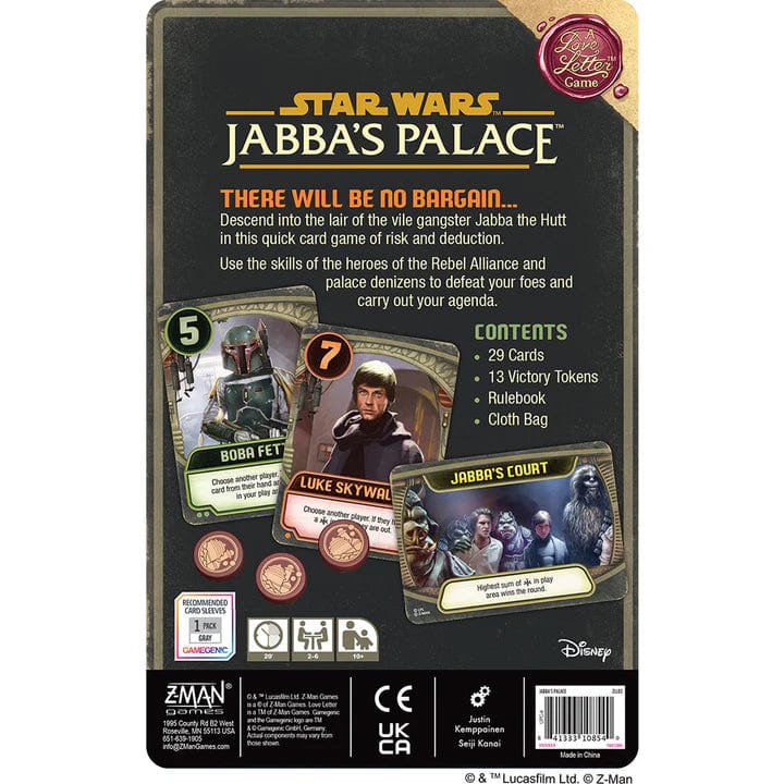 Jabba's Palace: A Love Letter Game - Saltire Games