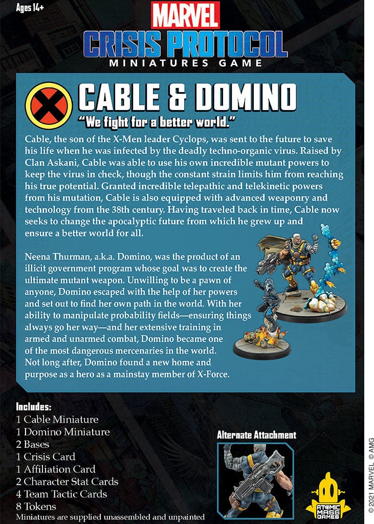 Marvel Crisis Protocol: Cable & Domino - Saltire Games